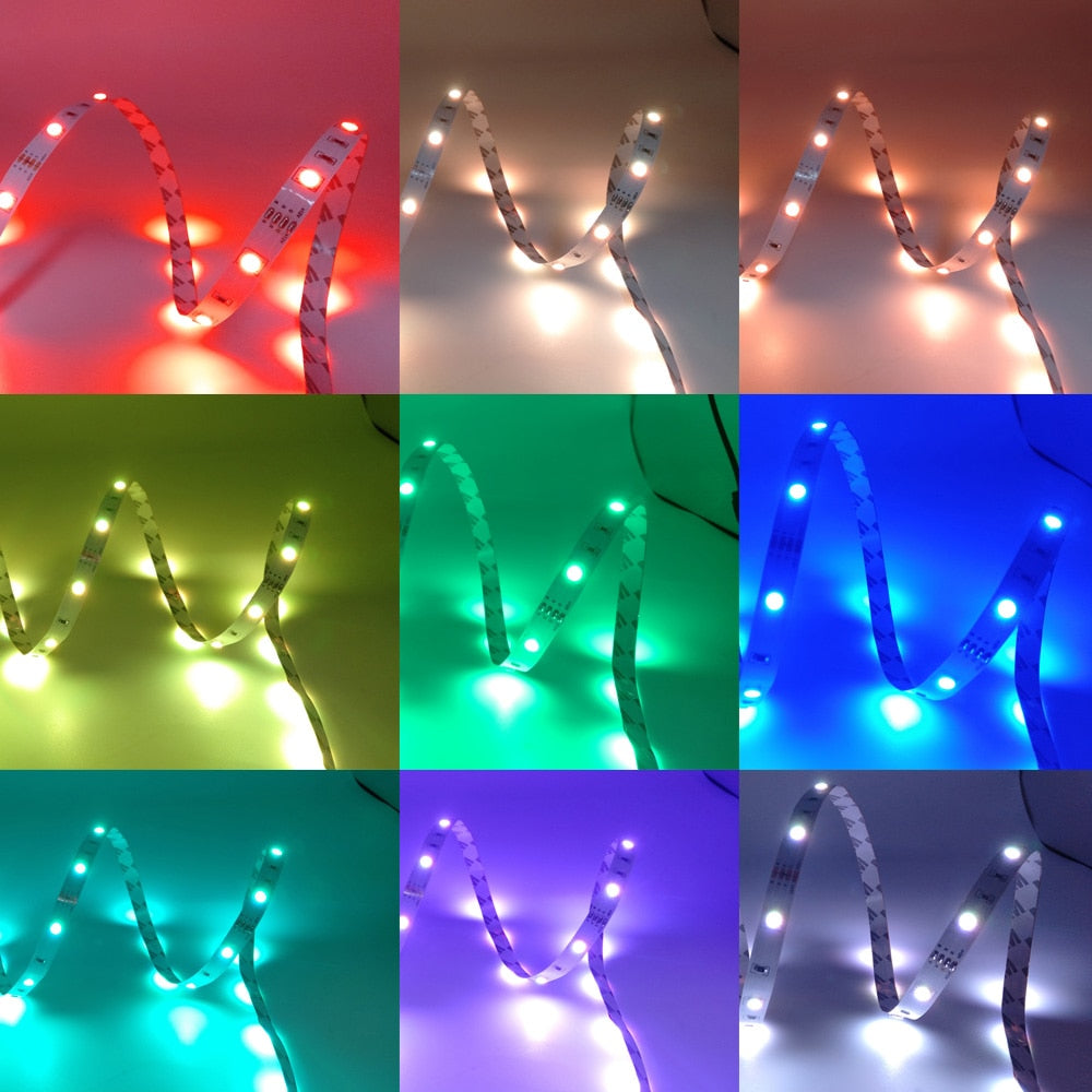 Usb Led Strip 5V 5050 Rgb Led Lights For Room Bluetooth Wifi Alexa Led Tape Colorful Children Into The Room Backlight Led Band