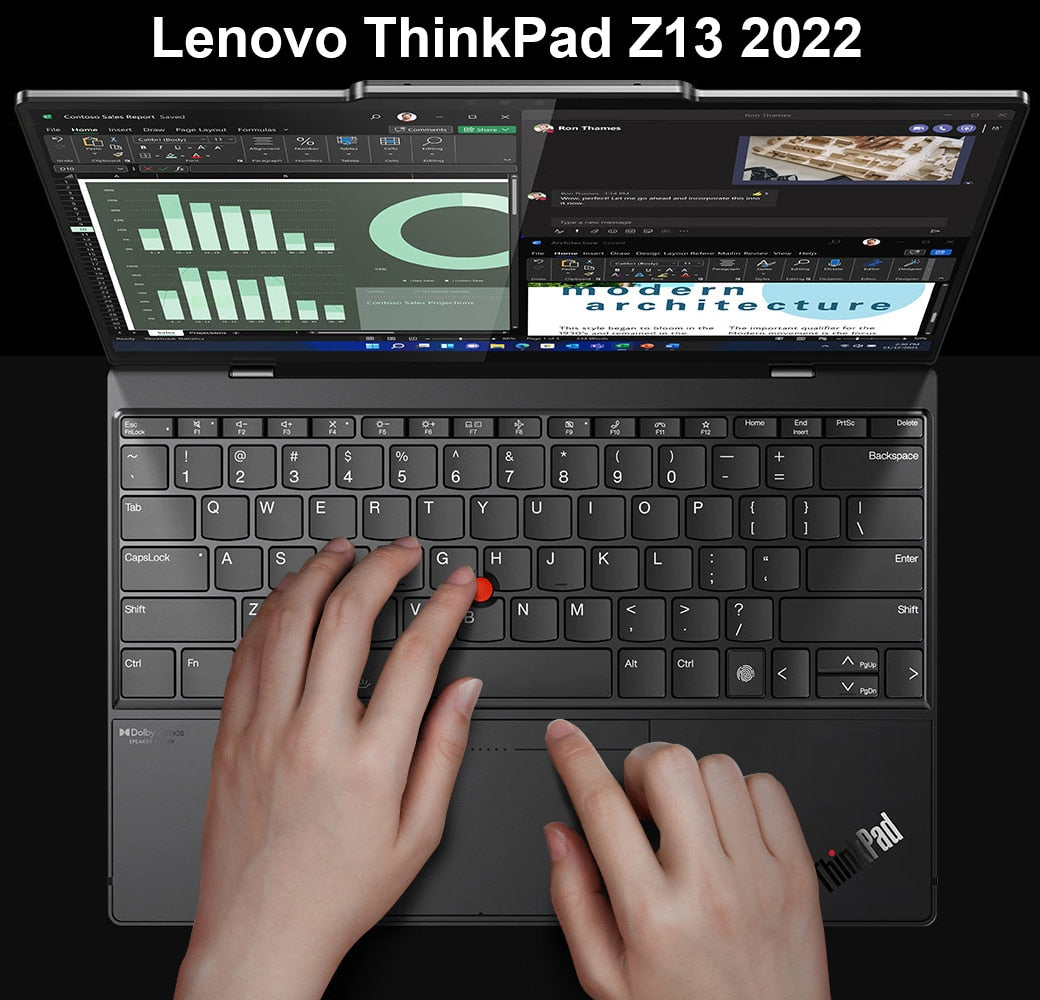 Senior Laptop Lenovo ThinkPad Z13 With AMD R7 6860Z 16GB LPDDR5 6400MHz 512GB Radeon 13.3 Inch 2.8K OLED Backlit Touch Screen